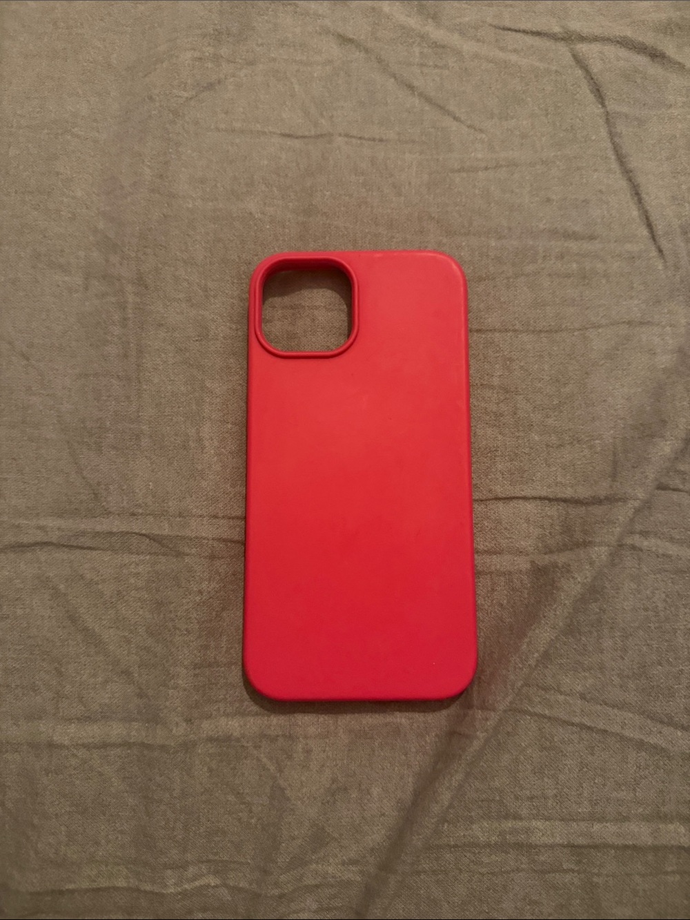 Red Silicone Phone Case - Unbranded Protective Cover